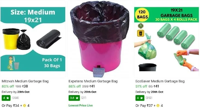 Garbage Bags at ₹38
