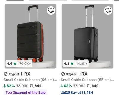 Upto 85% Off On HRX Luggage