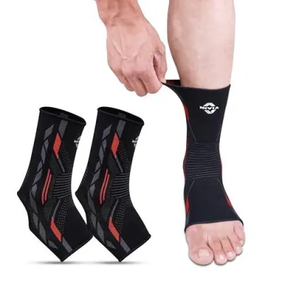 Ni Knitted Ankle Support for Men & Women, Breathable, Ankle Supporter for Men, for Gym, Training, Sports, Running & Injury Prevention, Ankle at ₹229