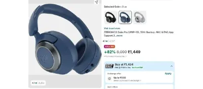 Zebronics Duke Pro (WHP-13), 50Hr Backup at ₹1,449
