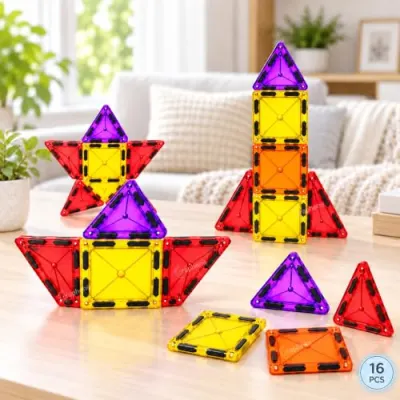 GRAPHENE Magnetic Tiles Building Blocks for Kids 3+ Yea at ₹499