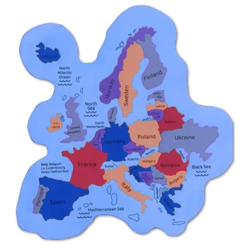 Storio Europe Map Puzzle for Kids | Educational Geography Learning Toy for Ages 4-8 | Jigsaw Puzzle Gift for Boys & Girls | Fun Way to Learn at ₹71