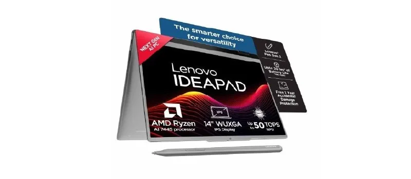Lenovo IdeaPad 5 2-in-1 AMD Ryzen 7 445 (16GB RA — AMD Ryzen 7 445 | 16GB RAM | 512GB SSD at ₹1,39,900