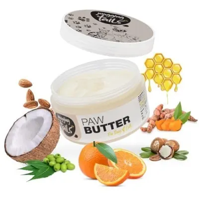 Wagging Tails Paw Butter for Dogs & Cats | Moisturizes, Heals & Repairs Dry & Cracked Paws, Elbows & Itchy Nose | Lick Safe Paw Balm (50 g)  at ₹145