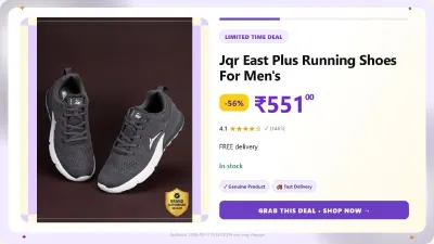 Running Shoes For Men at ₹551