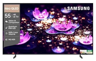 Samsung 55 inch (138cm) Neo QLED 4K Vision AI 2026 Smart TV | NQ4 AI Processor | 4K Upscaling | Quantum Mini LED | NQ HDR | 150+ Channels at ₹58,790
