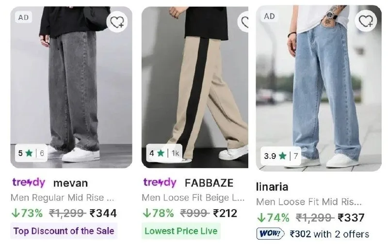 LOOT Men's Cargo Under 399
