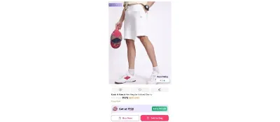 Kook N Keech Men Regular Knitted Shorts at ₹175