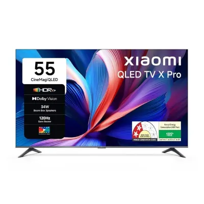 Xiaomi (139 cm) 55 inch X Pro 4K QLED | Dolby Vision & HDR10+| 34W Boom Box Speakers at ₹43,999