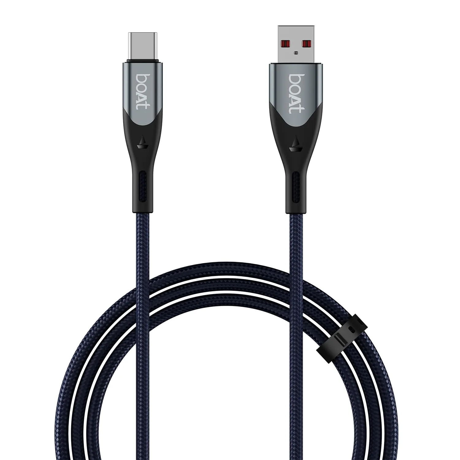 boAt Type A to C 65W Fast Charging Cable with 480 Mbps Data Transfer, Tangle-Free Cable in Premium Nylon Braided Design & Durable Aluminium  at ₹189
