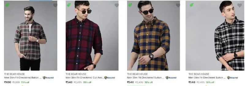 Minimum 70% Off - The Bear House Casual Shirts