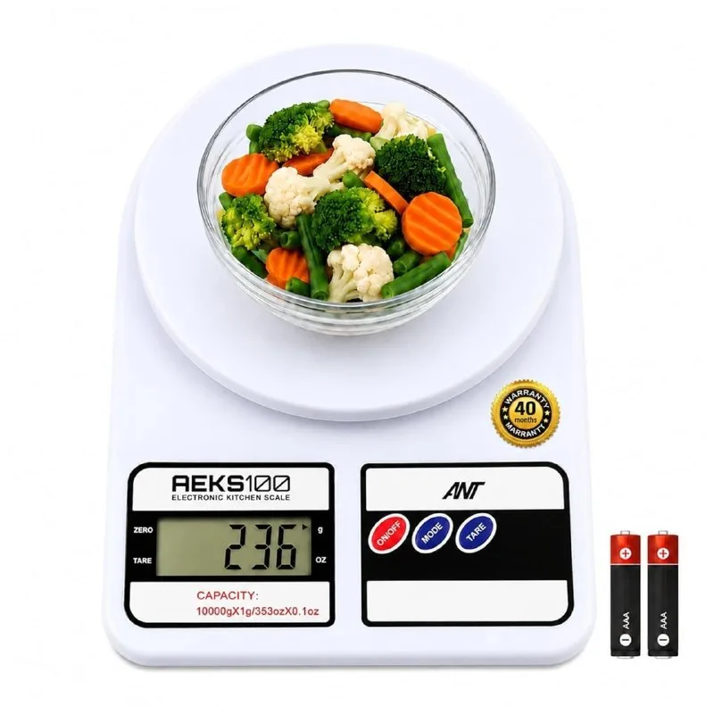 Ant Esports AEKS100 Kitchen Weighing Machine/Food Scale for Health, Fitness, Shop at ₹197