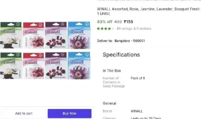 Pack of 8 Air Freshener at ₹158