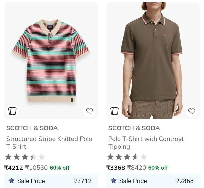 60% Off On Scotch & Soda Clothing (Premium Brand)
