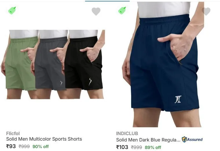 Upto 90% Off - Men Short's