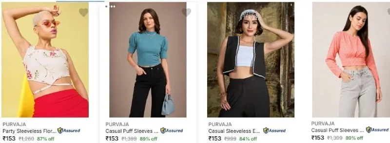 Upto 87% Off Purvaja Clothing And Accessories