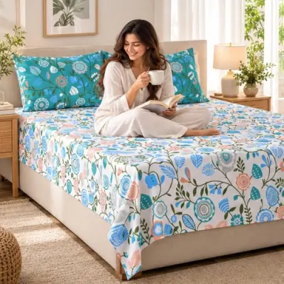 Bombay Dyeing Heritage Esial 100% Cotton Double Bed at ₹1,029