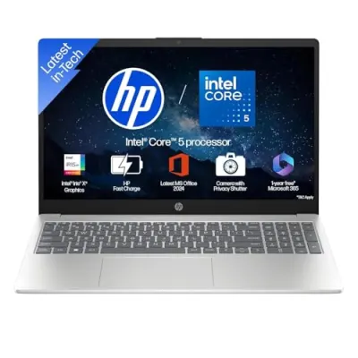 HP 15 Intel Core i5-120U Laptop at ₹58,490