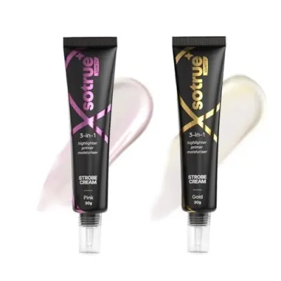 Sotrue Strobe Cream Combo Pack of 2, Gold and Pink - 30gm Ea at ₹299