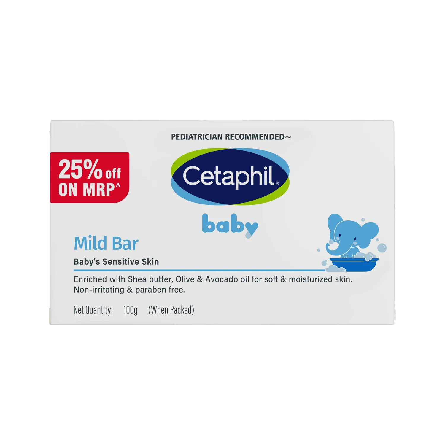 Cetaphil Baby Mild Bar, 100g at ₹166
