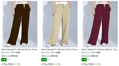 Dorell Women's Trousers from ₹298