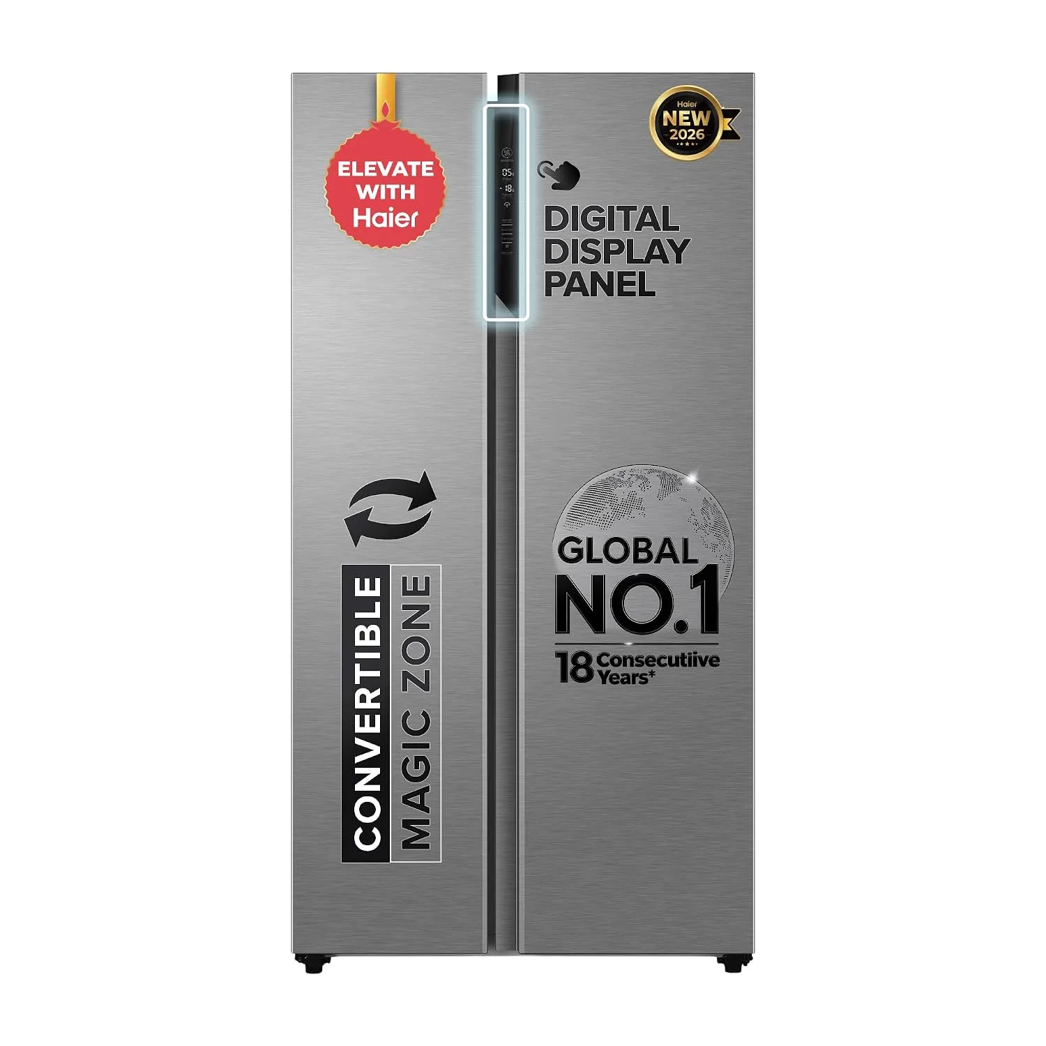Haier 596 L 3 Star Frost Free Expert Inverter 2-Door Side by Side Refrigerator at ₹47,490