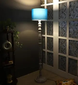tu casa Mango Wooden Floor Lamps at ₹1,263