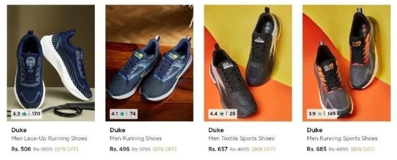 Upto 87% Off On Duke Shoes