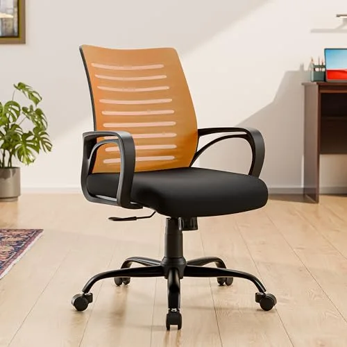 Green Soul Atom | Ergonomic Office Chair for Home & Office | 12 Months Warranty | Comfortable & Spacious Seat | Rocking-tilt Mechanism | Hea at ₹2,691