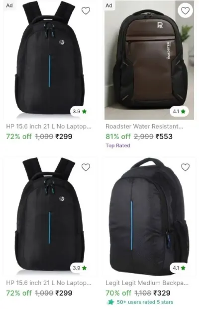 Backpacks Loot - 299