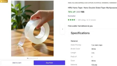 3 M Double-sided Tape at ₹86