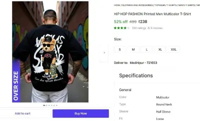 Printed Men Multicolor T-Shirt at ₹238