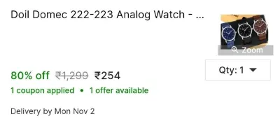 Doil Domec 222-223 Analog Watch - For Men at ₹254