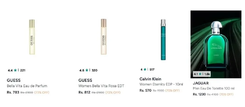 Upto 73% Off On Premium Perfumes