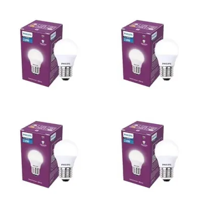 PHILIPS 2.8W LED Frosted Candle Bulb,pack of 4 at ₹190