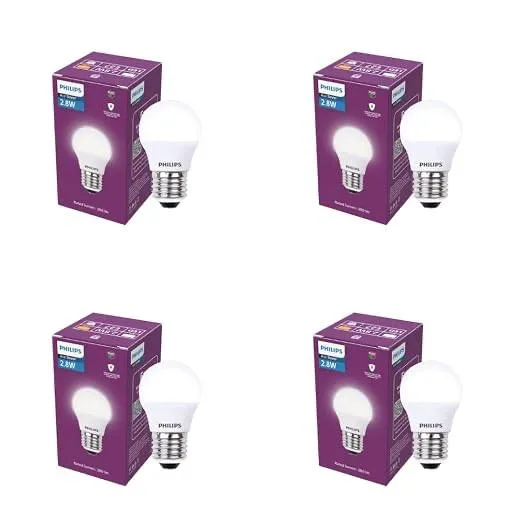 PHILIPS 2.8W LED Frosted Candle Bulb,pack of 4 at ₹190