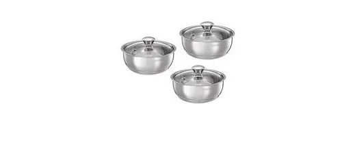 Solimo Stainless Steel Double Walled Insulated Serving Bowl at ₹697
