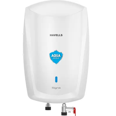 Havells Signa 5L Instant Water Heater(Geyser) with Anti Rust Aqua Shield (5 Litre) at ₹4,090