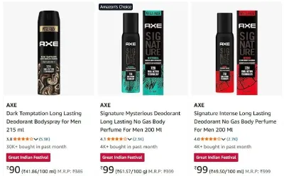 Axe Deos at ₹90