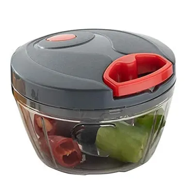 SORATH 3 Blade Maual Chopper Mini Handy and Compact Chopper for Effortlessly Chopping Vegetables and Fruits for Your Kitchen at ₹65