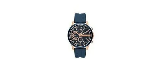 Armani Exchange Silicone Hampton Analog Blue Dial Men Watch at ₹10,392