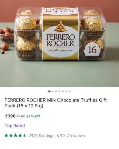 Milk Chocolate Truffles Gift Pack at ₹396