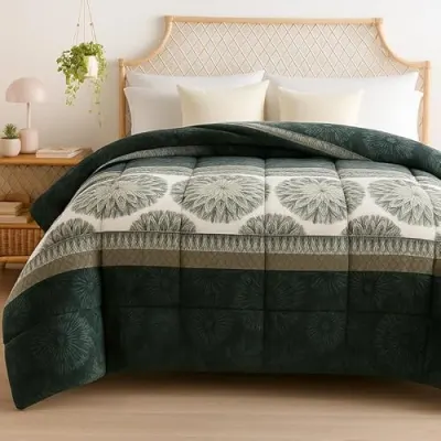 BSB HOME 3 Layered Heavy Winter Quilt | Rajai 600 GSM Thick at ₹1,639