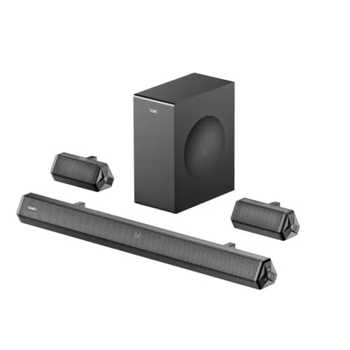 boAt Aavante Bar Prime B160 Subwoofer and Dual Rear Satellites,160W RMS Output, 5.1 Channel, Multi-Connectivity, EQ Modes, Bluetooth v5.3, M at ₹4,770