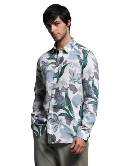 Jack & Jones Men Spread Collar Floral Printed Lyocell Slim Fit at ₹1,119