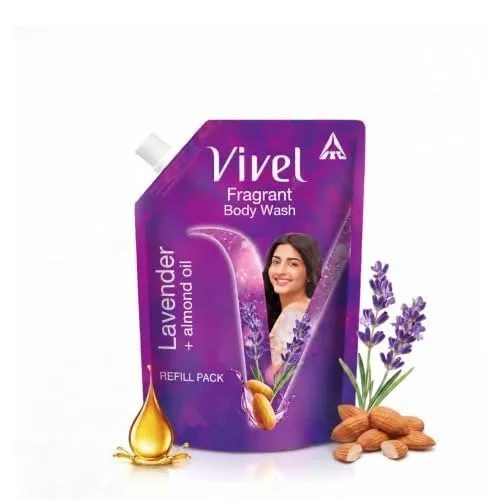 Vivel Lavender & Almond Oil Moisturizing Body Wash, Quick Wash-Off, 350ml at ₹70