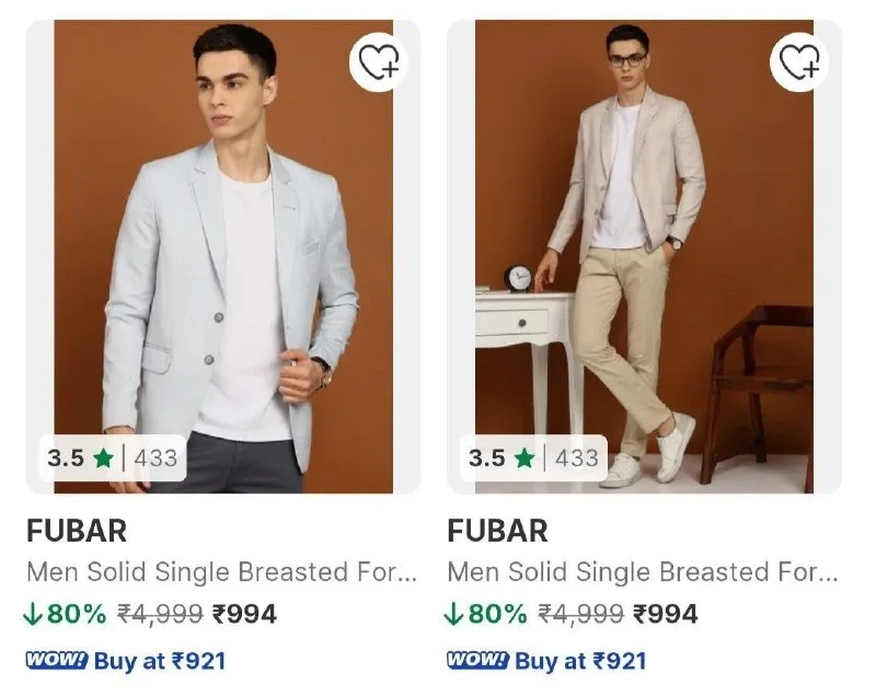 GRAB : Upto 85% off on Branded Mens Blazers