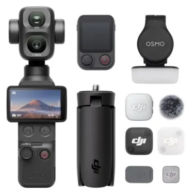 DJI Osmo Pocket 4P Vlog Combo, Dual-Lens Vlog Camera, Cinematic 4K at ₹80,999
