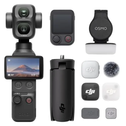 DJI Osmo Pocket 4P Vlog Combo, Dual-Lens Vlog Camera, Cinematic 4K at ₹80,999