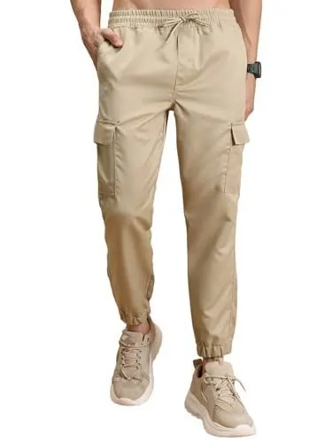 Highlander Men's Cargo Jogger Trousers| Utility Pockets | Trouser for Men | Men Trousers at ₹285